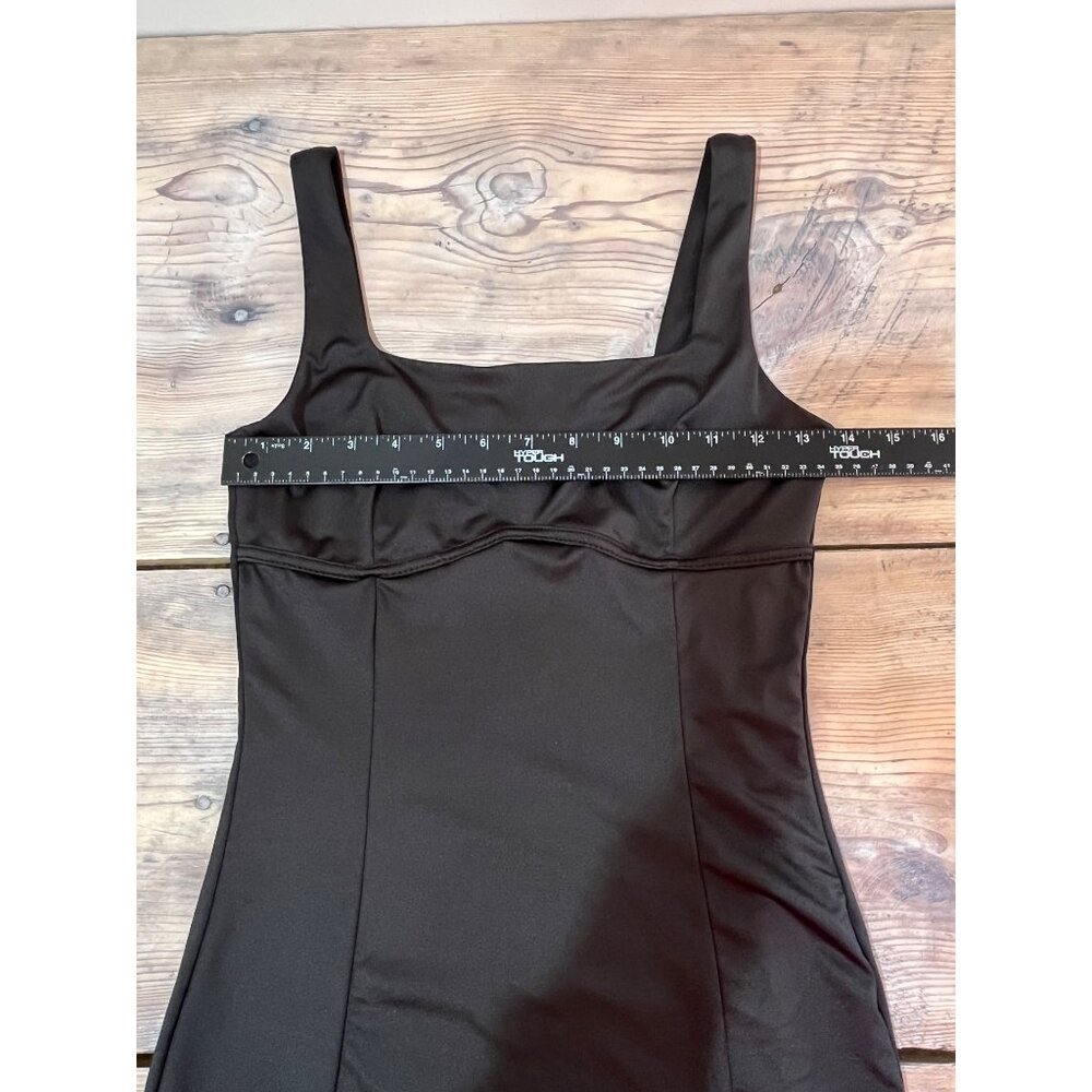 Gaze Sleeveless Midi Bodycon Dress Womens S Black Stretch Lined - Picture 6 of 9